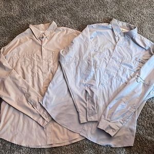 Columbia Omni shade PFG long sleeve button down set of 2 size large